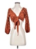 Shein Brown 3/4 Sleeve Blouse Size 4 - photo 1