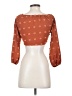 Shein Brown 3/4 Sleeve Blouse Size 4 - photo 2