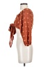 Shein Brown 3/4 Sleeve Blouse Size 4 - photo 5