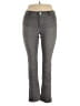 So Slimming by Chico's Chevron-herringbone Gray Jeans Size Med (1.5) - photo 1