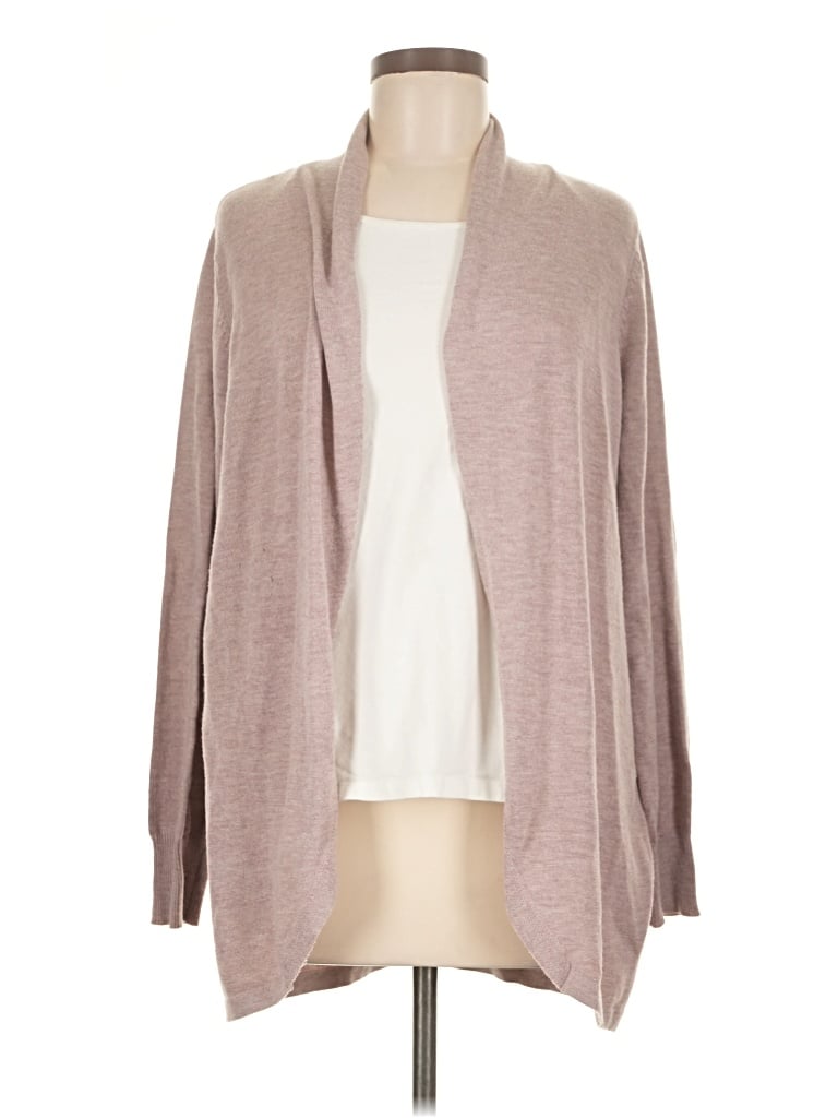 Pre-owned Ella Moss Cardigan Sweater In Tan