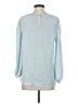 Ann Taylor 100% Polyester Blue Long Sleeve Blouse Size S - photo 2