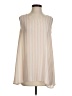 Agnes & Dora 100% Polyester Tan Sleeveless T-Shirt Size S - photo 1