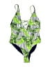 Assorted Brands Print Green One Piece Swimsuit Size XL - photo 1