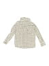 Janie and Jack 100% Cotton Checkered-gingham Ivory Long Sleeve Button-Down Shirt Size 3 - photo 2