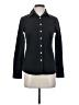 Lands' End Canvas 100% Cotton Black Long Sleeve Button-Down Shirt Size 2 - photo 1
