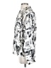 Zara 100% Viscose Print Silver Long Sleeve Blouse Size S - photo 5