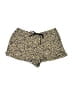 Zara 100% Cotton Animal Print Gold Ivory Shorts Size M - photo 1