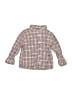 Mayoral Checkered-gingham Tan Long Sleeve Button-Down Shirt 12-18 MO / 18 MO - photo 1