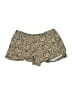 Zara 100% Cotton Animal Print Gold Ivory Shorts Size M - photo 2