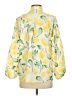 Unbranded 100% Polyester Print Yellow Long Sleeve Blouse Size S - photo 2