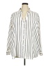 Fortune + Ivy 100% Polyester Stripes Ivory Long Sleeve Blouse Size 3X - photo 1