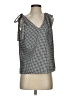 Cooper & Ella Silver Sleeveless Blouse Size Sm (1) - photo 1