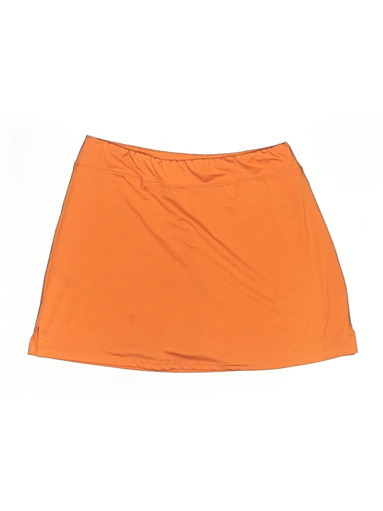 Pre-owned Ekouaer Casual Skirt In Orange