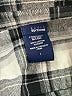Basic Editions 100% Cotton Plaid Silver Long Sleeve Button-Down Shirt Size L - photo 7
