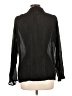 Pleats Collection Black Long Sleeve Blouse Size L - photo 2