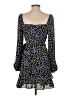 BCBGeneration 100% Polyester Hearts Blue Cocktail Dress Size 4 - photo 2