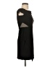 Bebe Solid Black Cocktail Dress Size 4 - photo 4
