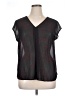 DR2 Black Short Sleeve Blouse Size XL - photo 1
