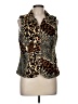AMI 100% Polyester Brown Sleeveless Blouse Size M - photo 1