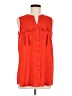 Calvin Klein 100% Polyester Orange Sleeveless Blouse Size M - photo 1