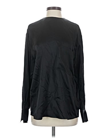 Equipment Long Sleeve Silk Top (view 1)