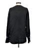 Equipment 100% Silk Black Long Sleeve Silk Top Size XS - photo 2