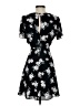 Express 100% Polyester Floral Black Casual Dress Size 4 - photo 2