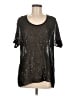 Eileen Fisher Stars Black Short Sleeve Blouse Size M - photo 1