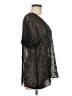Eileen Fisher Stars Black Short Sleeve Blouse Size M - photo 4