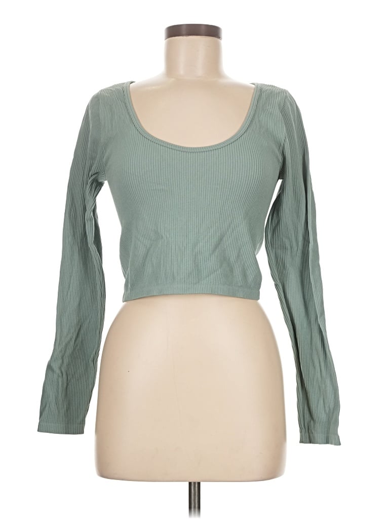 Pre-owned New In Long Sleeve T-shirt In Green