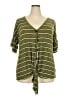 Assorted Brands Green Short Sleeve Top Size 3X - photo 1