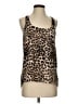 Aqua 100% Polyester Brown Tank Top Size S - photo 1