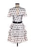 Assorted Brands Polka Dots White Cocktail Dress Size M - photo 2