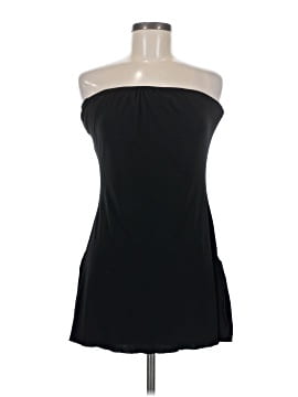 long black dresses plus size Long Sleeve High Slit Black Plus Size Maxi Dress main image 1