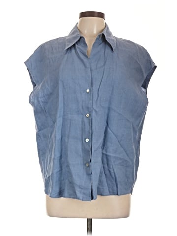 Vince. Sleeveless Button-Down Shirt (view 1)
