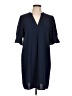 Shein 100% Polyester Solid Blue Casual Dress Size L - photo 1