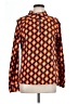 Mud Pie 100% Cotton Orange Long Sleeve Blouse Size L - photo 1