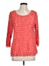 Notations Orange 3/4 Sleeve Top Size L (estimated) - photo 1