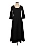 Chadwicks Solid Black Casual Dress Size S - photo 1
