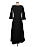 Chadwicks Solid Black Casual Dress Size S - photo 2