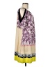 Leifnotes Print Purple Casual Dress Size 8 - photo 4