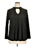 Eclair Black Long Sleeve Polo Size 1X - photo 1
