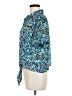 Lily White 100% Polyester Tropical Blue Short Sleeve Blouse Size XL - photo 5