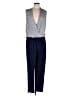 Trina Turk Chevron-herringbone Blue Jumpsuit Size L - photo 1