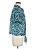 Lily White 100% Polyester Tropical Blue Short Sleeve Blouse Size XL - photo 4