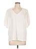 Vince Camuto Ivory Short Sleeve Blouse Size L - photo 1