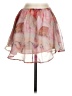 Shein 100% Polyester Floral Pink Casual Skirt Size 2 - photo 1