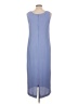 Karin Stevens 100% Polyester Solid Blue Casual Dress Size 10 - photo 2