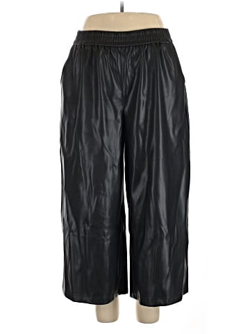Scoop Faux Leather Pants (view 1)